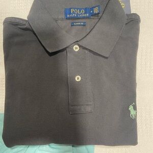 Polo by Ralph Lauren Men's Dark Gray Polo Shirt